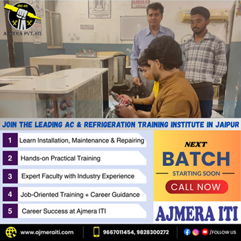 No.1 Institute for AC & Refrigeration Repairing Course in Jaipur – Ajmera ITI